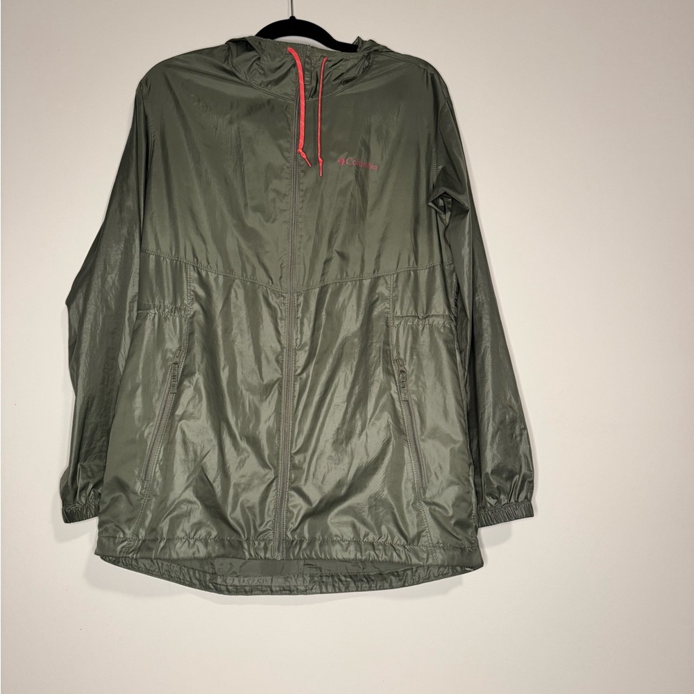 Columbia Green Windbreaker Jacket